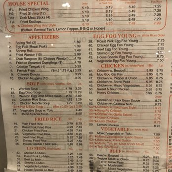 Yang's Chinese Cuisine - Menu page 1 - Chinese Near Me - Prattville, Alabama Yang's Chinese Cuisine - Menu page 1 - Chinese Near Me - Prattville, Alabama