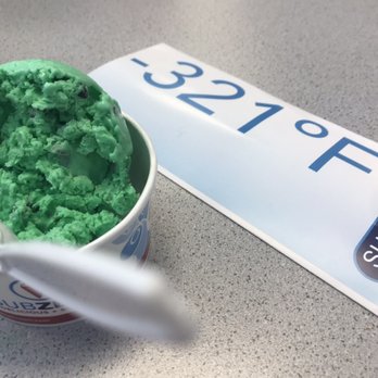 Sub Zero Nitrogen Ice Cream - Mint ice cream with added choc. Chips. - Ice Cream & Frozen Yogurt Near Me - Carmel, Indiana