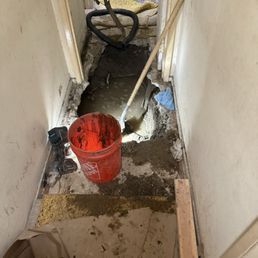 They dug a whole in my hallway left us without out hot water for days They dug a whole in my hallway left us without out hot water for days