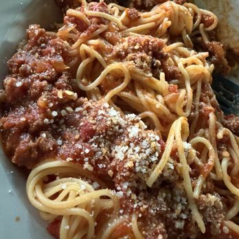 Frittella Italian Cafe - Spaghetti w meat sauce. - Italian Near Me - Bryan, Texas