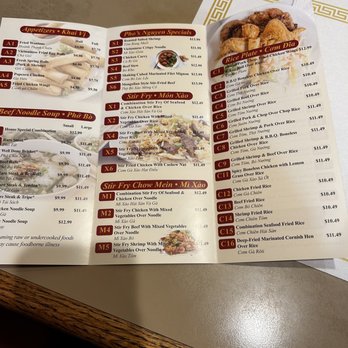 Pho Nguyen - Menu (more in the back which I failed to snap a pic of) - Vietnamese Near Me - Kokomo, Indiana