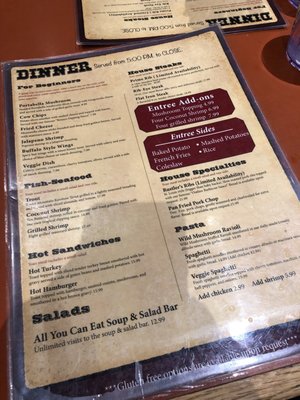Menu photo 3 Ruby's Inn Restaurant Bryce Canyon, UT