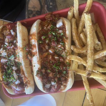 Mahall's - Vegan and non vegan chili dogs - Bowling Near Me - Lakewood, Ohio