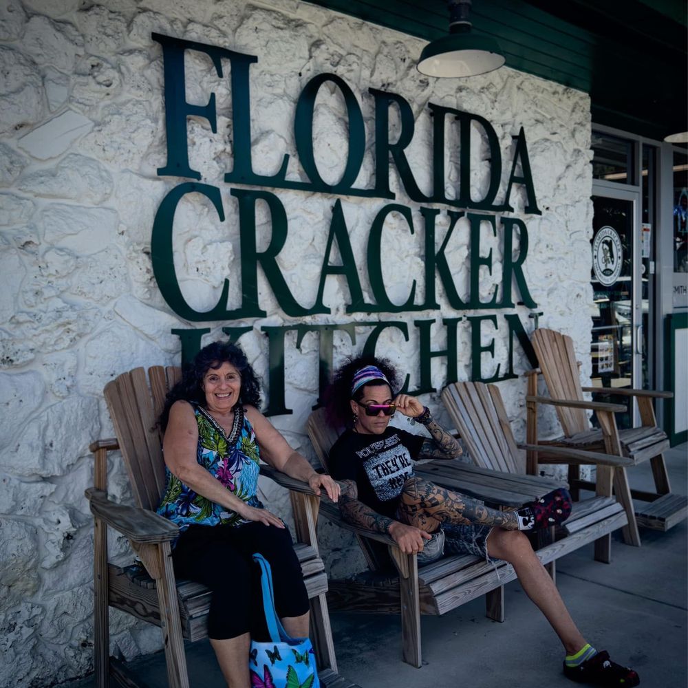 Florida Cracker Kitchen - Riverside Resort - hanging out on some chairs - Breakfast & Brunch Near Me - Homosassa, Florida Florida Cracker Kitchen - Riverside Resort - hanging out on some chairs - Breakfast & Brunch Near Me - Homosassa, Florida