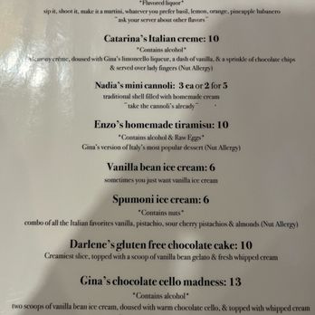 Bonelli's Cafe Italia - Updated dessert menu - Italian Near Me - Pensacola, Florida Bonelli's Cafe Italia - Updated dessert menu - Italian Near Me - Pensacola, Florida