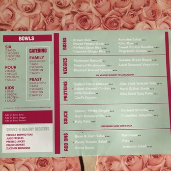 Fresh Kitchen - The menu! - New American Near Me - Orlando, Florida