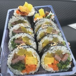 Smokey ham kimbap