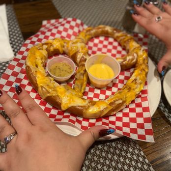 Carragher's Pub & Restaurant - Large pretzel for an appetizer (so soft and warm!) - Pubs Near Me - New York, New York