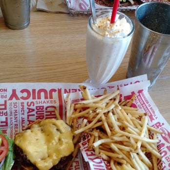 Smashburger - Classic Smash, regular fries, and Butterfinger milkshake - Burgers Near Me - Boise, Idaho Smashburger - Classic Smash, regular fries, and Butterfinger milkshake - Burgers Near Me - Boise, Idaho