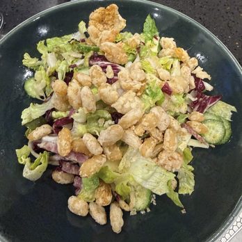 Fox & Flight - Chopped salad (Soppressata, cheese, fried white beans, cucumber, olives, romaine) - Italian Near Me - Boston, Massachusetts