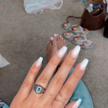 Nail Depot & Spa - white glitter - Nail Salons Near Me - Glendale, Arizona Nail Depot & Spa - white glitter - Nail Salons Near Me - Glendale, Arizona
