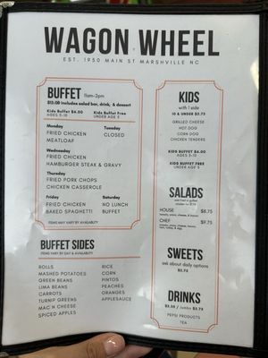 Menu photo 2 Wagon Wheel Grill Marshville, NC Menu photo 2 Wagon Wheel Grill Marshville, NC