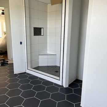 Next Level General Contracting - This project was a bathroom remodel shower with a bench seat - Handyman Near Me - Simi Valley, California Next Level General Contracting - This project was a bathroom remodel shower with a bench seat - Handyman Near Me - Simi Valley, California