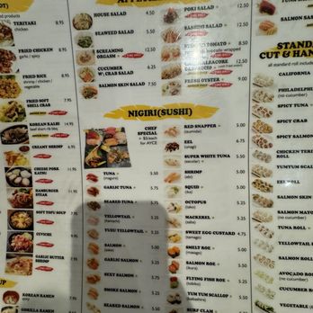 Gorilla Sushi - Menu - Sushi Bars Near Me - Las Vegas, Nevada