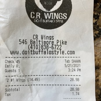 C.R. Wings - Recipe - Chicken Wings Near Me - Bel Air, Maryland C.R. Wings - Recipe - Chicken Wings Near Me - Bel Air, Maryland