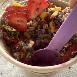 Brazilian Acai Bowls - A little bit of the base and the rest is all topping