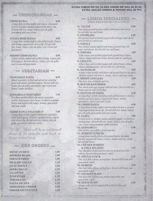 Menu photo 1 Chatinos Mexican Grill Marion, AL Menu photo 1 Chatinos Mexican Grill Marion, AL