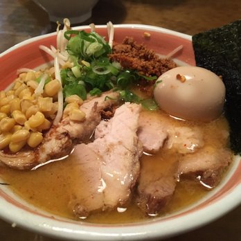 Ramen Ryoma - Chasu Ramen with corn, egg and spicy meat - Ramen Near Me - Beaverton, Oregon Ramen Ryoma - Chasu Ramen with corn, egg and spicy meat - Ramen Near Me - Beaverton, Oregon