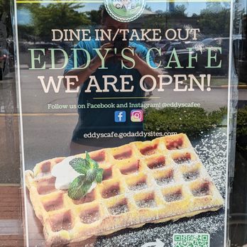 Eddy's Cafe - This is their Open Notice and Digital Menu QR Code on the window next to the entrance. Photo taken June 6, 2026. - Breakfast & Brunch Near Me - Virginia Beach, Virginia Eddy's Cafe - This is their Open Notice and Digital Menu QR Code on the window next to the entrance. Photo taken June 6, 2026. - Breakfast & Brunch Near Me - Virginia Beach, Virginia