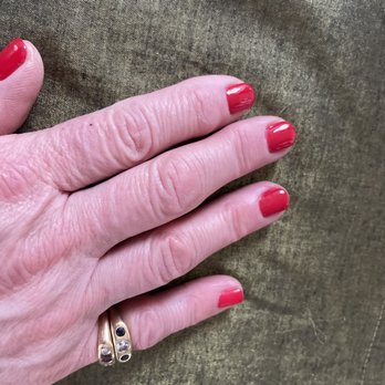 Deluxe Nails - Chanel Red for the holidays- Gel Mani - Nail Salons Near Me - Malvern, Pennsylvania Deluxe Nails - Chanel Red for the holidays- Gel Mani - Nail Salons Near Me - Malvern, Pennsylvania