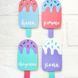Delvie's Plastics - The Pastels in Coral Red, Lilac, Sky Blue, and Spring Green.