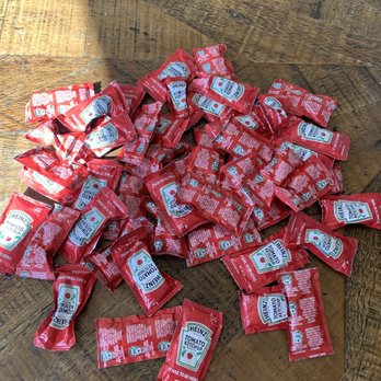 Five Guys - a pile of candy on a table - Burgers Near Me - Temecula, California