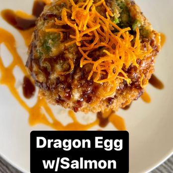 Chopstix - Dragon Egg with Salmon - Japanese Near Me - Livonia, Michigan Chopstix - Dragon Egg with Salmon - Japanese Near Me - Livonia, Michigan