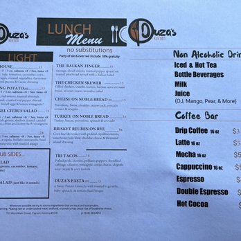 Duza's Kitchen - Menu - Breakfast & Brunch Near Me - Payson, Arizona