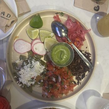 Madre - Parillada sides - Nopalitos, Chapulines, salsa, cebolla - Mexican Near Me - Torrance, California Madre - Parillada sides - Nopalitos, Chapulines, salsa, cebolla - Mexican Near Me - Torrance, California