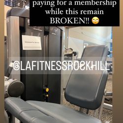 LA Fitness - Ignored Leg Extension
