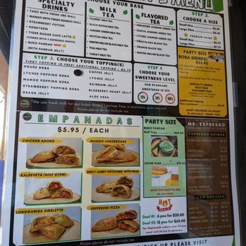 Kuboba Spot - Menu on door - Bubble Tea Near Me - Berkeley, California Kuboba Spot - Menu on door - Bubble Tea Near Me - Berkeley, California