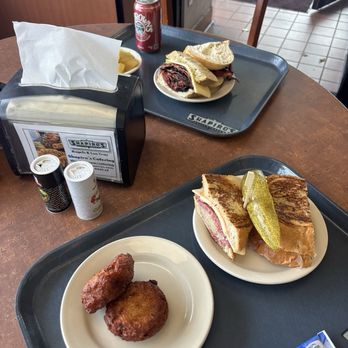 Shapiro's Delicatessen - Potato pancakes, Rueben sandwich (smaller version), and pastrami sandwich! - Delis Near Me - Indianapolis, Indiana Shapiro's Delicatessen - Potato pancakes, Rueben sandwich (smaller version), and pastrami sandwich! - Delis Near Me - Indianapolis, Indiana