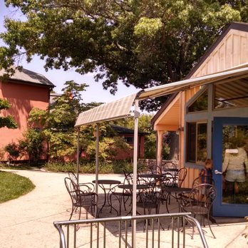 Camphill Cafe - Part of the outside seating area - great for sunny days! - Sandwiches Near Me - Phoenixville, Pennsylvania