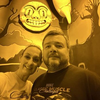 Otherworld - Shawn and I in the black and white room - Performing Arts Near Me - Columbus, Ohio