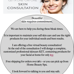 Home Beauty Spa - Free online skin consultation! call 617-244-2280!! And Margot will mail you a customized kit of skin products.