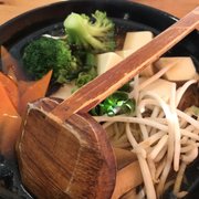 Photo of My Lil' Cube Ramen and Asian Cuisine - Puyallup, WA, United States. My vegan tofu Roman I liked the Botha and noodles and vegetables and soft tofu not fried