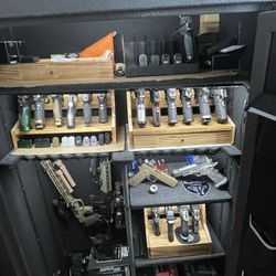 The Machine Gun Nest - Gun safe stocked with 1911's