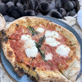 Stokes Adobe - Margherita pizza - New American Near Me - Monterey, California