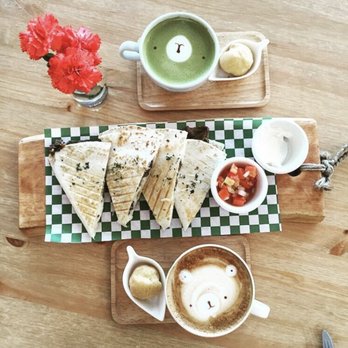Cafe Maji - Green Tea Latte / Chicken Quesadillas / Vanilla Latte - Coffee & Tea Near Me - Artesia, California