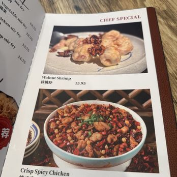 Fortune Dumpling House - Menu Chef Special- Walnut Shrimp - Dim Sum Near Me - Vacaville, California