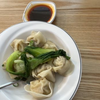 One More Bite Dumpling House - Spicy wonton. I asked for not too spicy so they put the sauce on the side. - Shanghainese Near Me - San Marcos, California