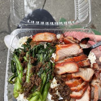 Quack House - Char Siu Pork Rice Plate - Barbeque Near Me - San Francisco, California Quack House - Char Siu Pork Rice Plate - Barbeque Near Me - San Francisco, California