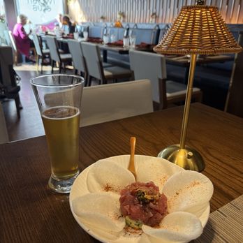 Two Bit Club - This is tuna tartare served with shrimp chips - Vietnamese Near Me - Charleston, South Carolina Two Bit Club - This is tuna tartare served with shrimp chips - Vietnamese Near Me - Charleston, South Carolina