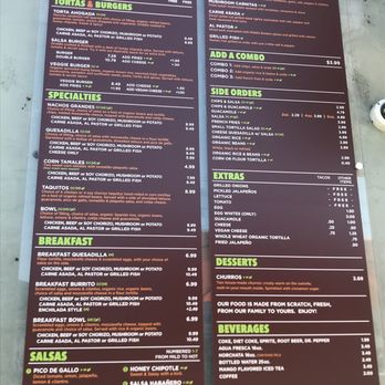 Hugo's Tacos - Menu - Food Stands Near Me - Atwater Village, California