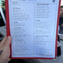 Menu as of 4/29 Menu as of 4/29