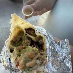 Carne asada burrito supreme Carne asada burrito supreme