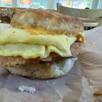 Bojangles - Cajun Chicken, Egg and Cheese biscuit. - Fast Food Near Me - Roanoke, Virginia Bojangles - Cajun Chicken, Egg and Cheese biscuit. - Fast Food Near Me - Roanoke, Virginia