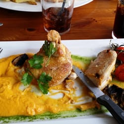 Rouhea Ravintola Roast - Chicken, mashed carrot and mushrooms