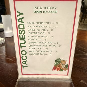 El Sueño - Taco Tuesday menu - Mexican Near Me - San Diego, California El Sueño - Taco Tuesday menu - Mexican Near Me - San Diego, California