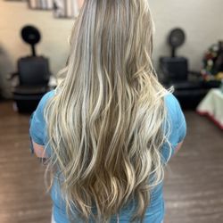 Mister Rogers Hairstyling - After highlights coloring services natural balayage women's hair